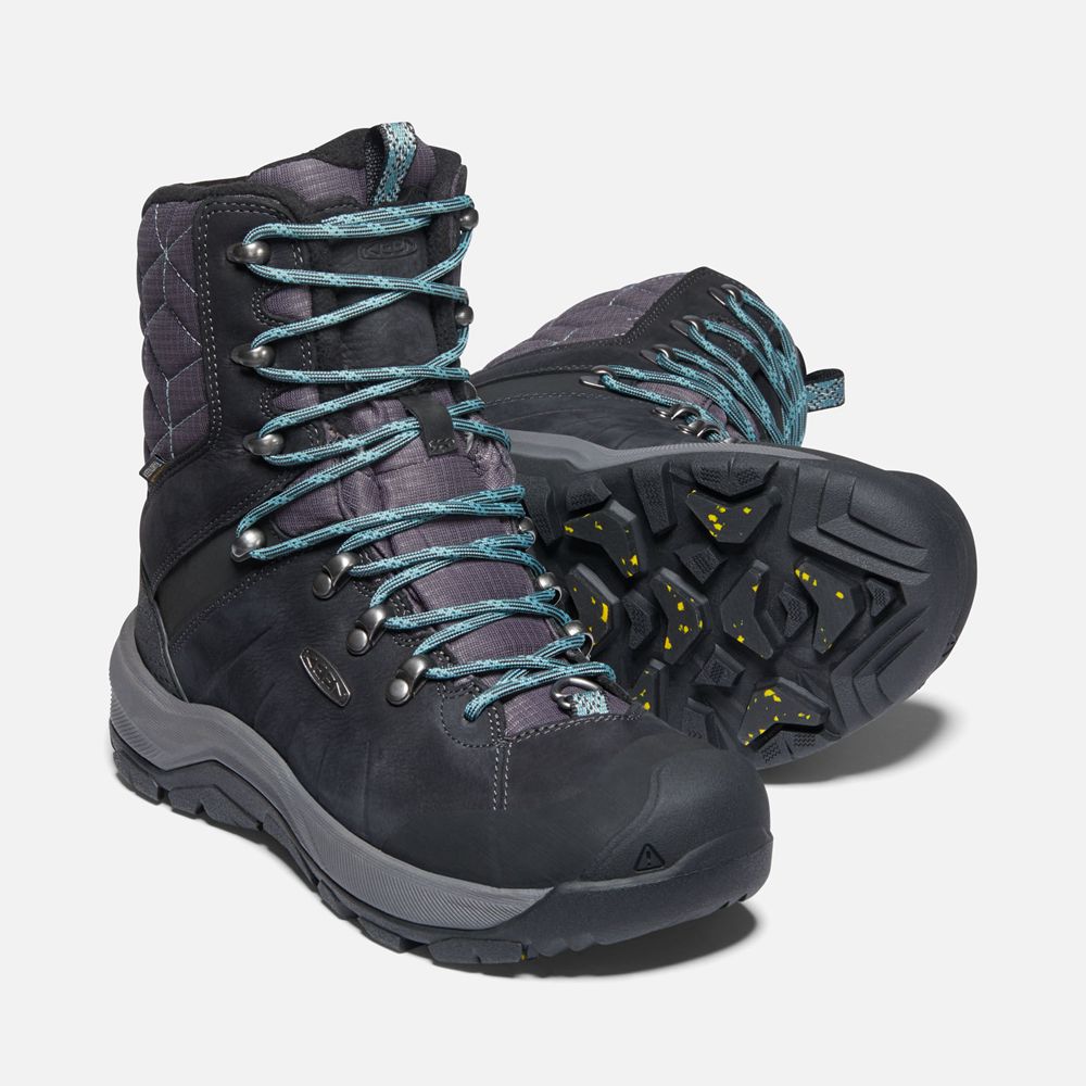 Botas de Seguridad Keen Mexico Negros - Mujer Revel Iv Altos Polar - EI2805149